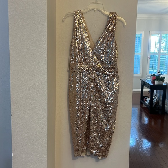 Badgley Mischka knee length cocktail dress - Picture 4 of 4